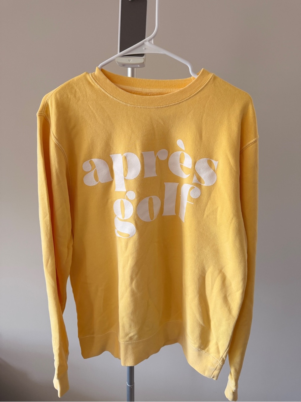 Hey June Apres Golf Butter Yellow CrewNeck